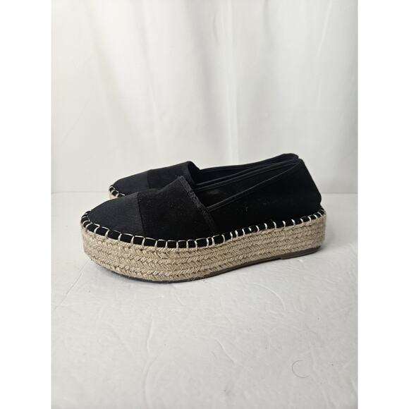 ASOS DESIGN Julee Flatform Espadrilles BLACK Women Size 8 Platform Sandals - Picture 3 of 8
